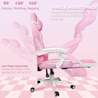 Chaise de jeu de style course BOSSIN, chaise de jeu grande et grande de 300 lb, chaise d'ordinateur à dossier haut
