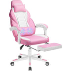 Chaise de jeu de style course BOSSIN, chaise de jeu grande et grande de 300 lb, chaise d'ordinateur à dossier haut