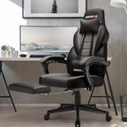 Chaise de jeu de style course BOSSIN, chaise de jeu grande et grande de 300 lb, chaise d'ordinateur à dossier haut