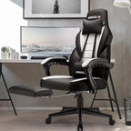 Chaise de jeu de style course BOSSIN, chaise de jeu grande et grande de 300 lb, chaise d'ordinateur à dossier haut
