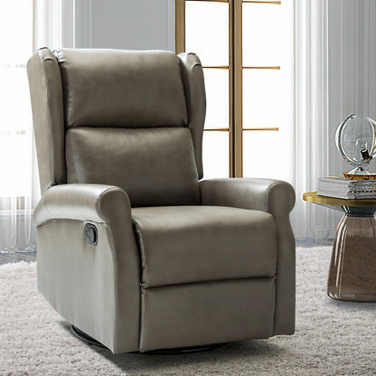 Chaise pivotante contemporaine pour chambre d'enfant Baksoho en similicuir avec base en métal par HULALA HOME