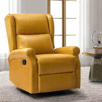 Chaise pivotante contemporaine pour chambre d'enfant Baksoho en similicuir avec base en métal par HULALA HOME