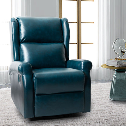 Chaise pivotante contemporaine pour chambre d'enfant Baksoho en similicuir avec base en métal par HULALA HOME