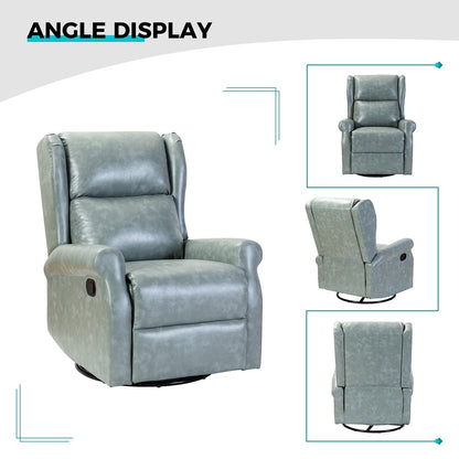 Chaise pivotante contemporaine pour chambre d'enfant Baksoho en similicuir avec base en métal par HULALA HOME