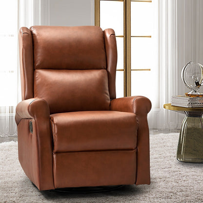 Chaise pivotante contemporaine pour chambre d'enfant Baksoho en similicuir avec base en métal par HULALA HOME