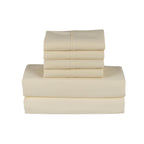 Ensemble de draps Smart Pocket 6 pièces en rayonne de bambou, 1 800 fils au pouce carré