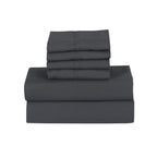 Ensemble de draps Smart Pocket 6 pièces en rayonne de bambou, 1 800 fils au pouce carré