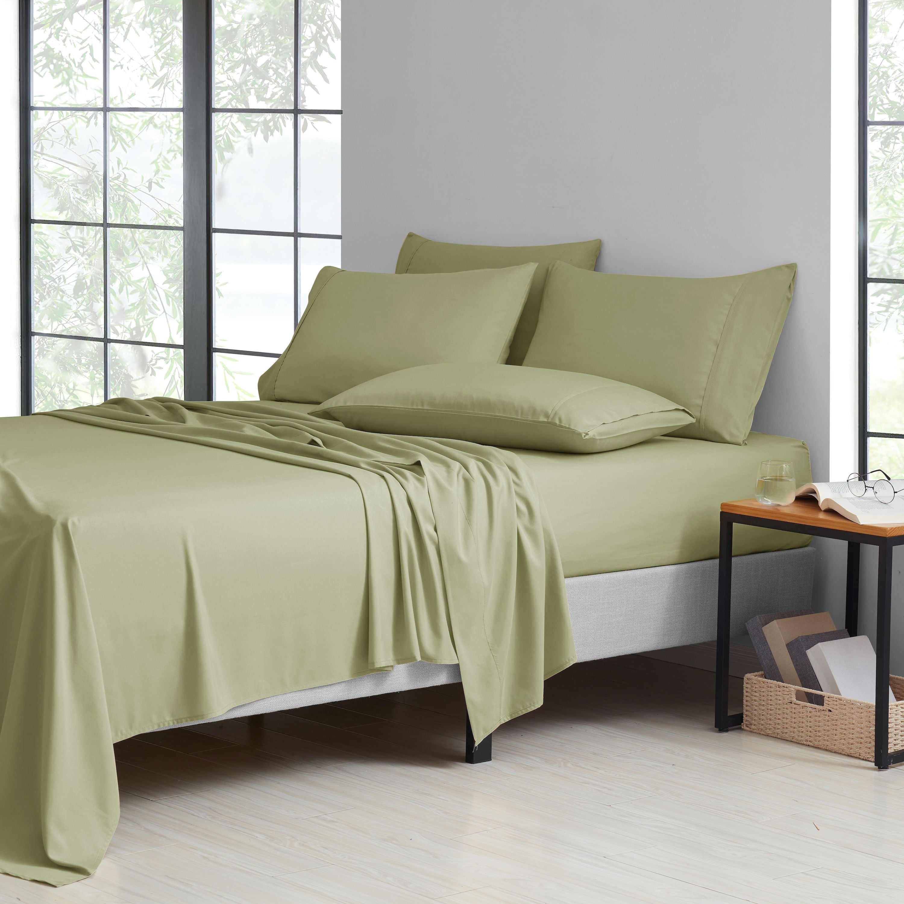 Ensemble de draps de luxe 6 pièces en bambou