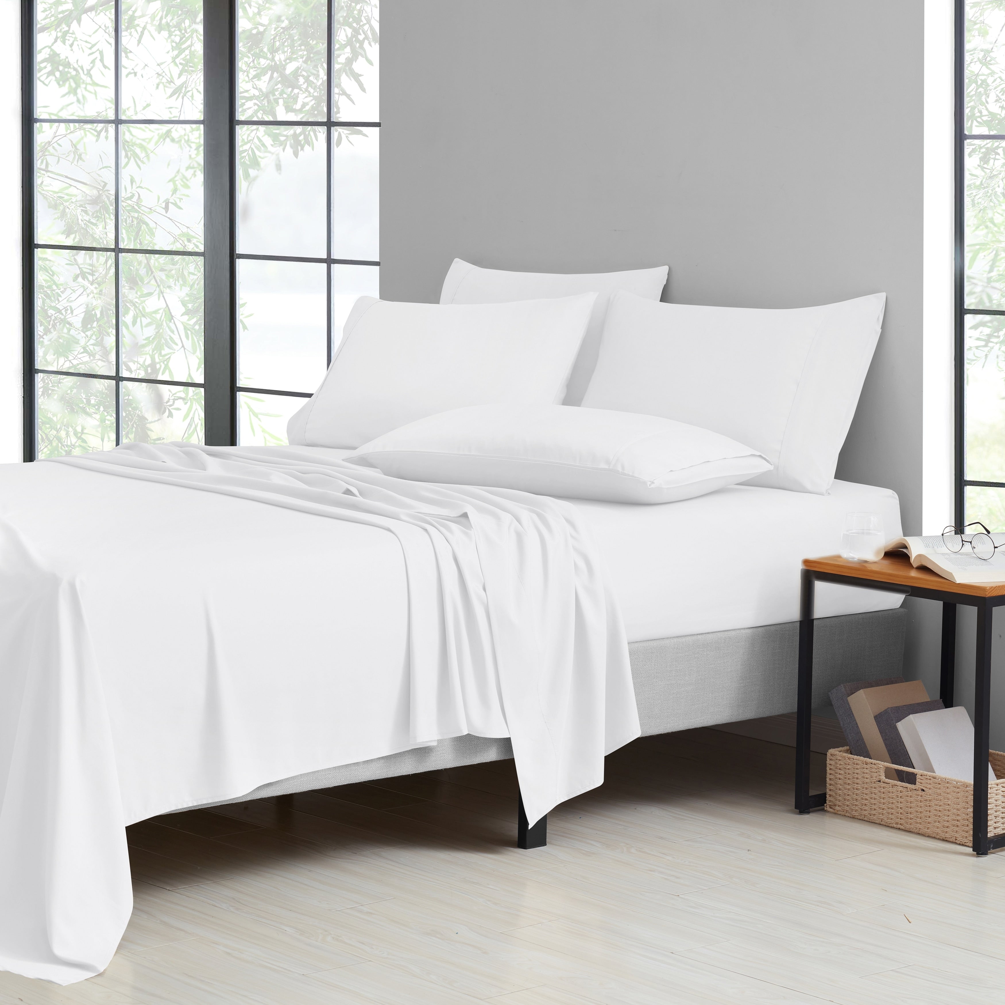 Ensemble de draps de luxe 6 pièces en bambou