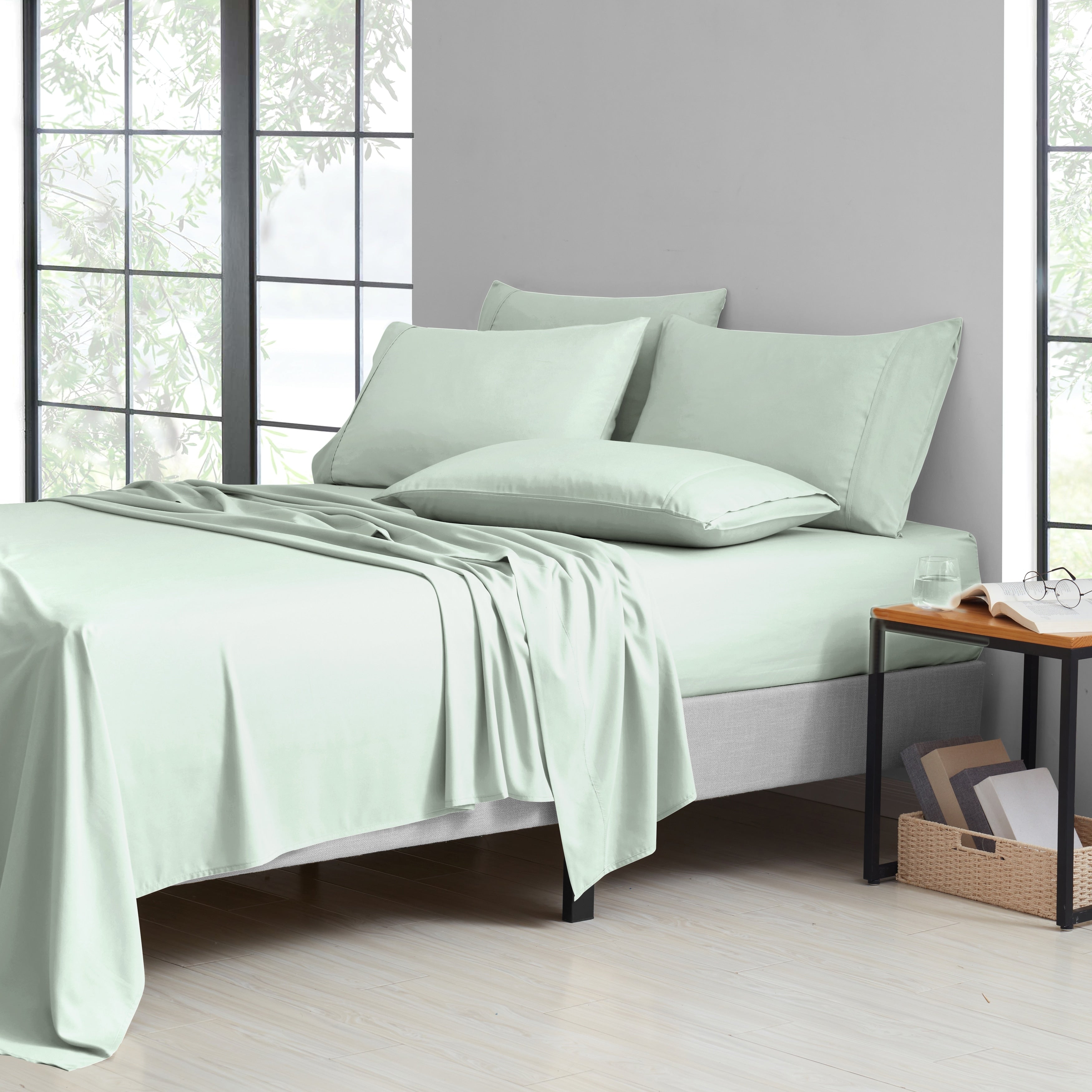 Ensemble de draps de luxe 6 pièces en bambou