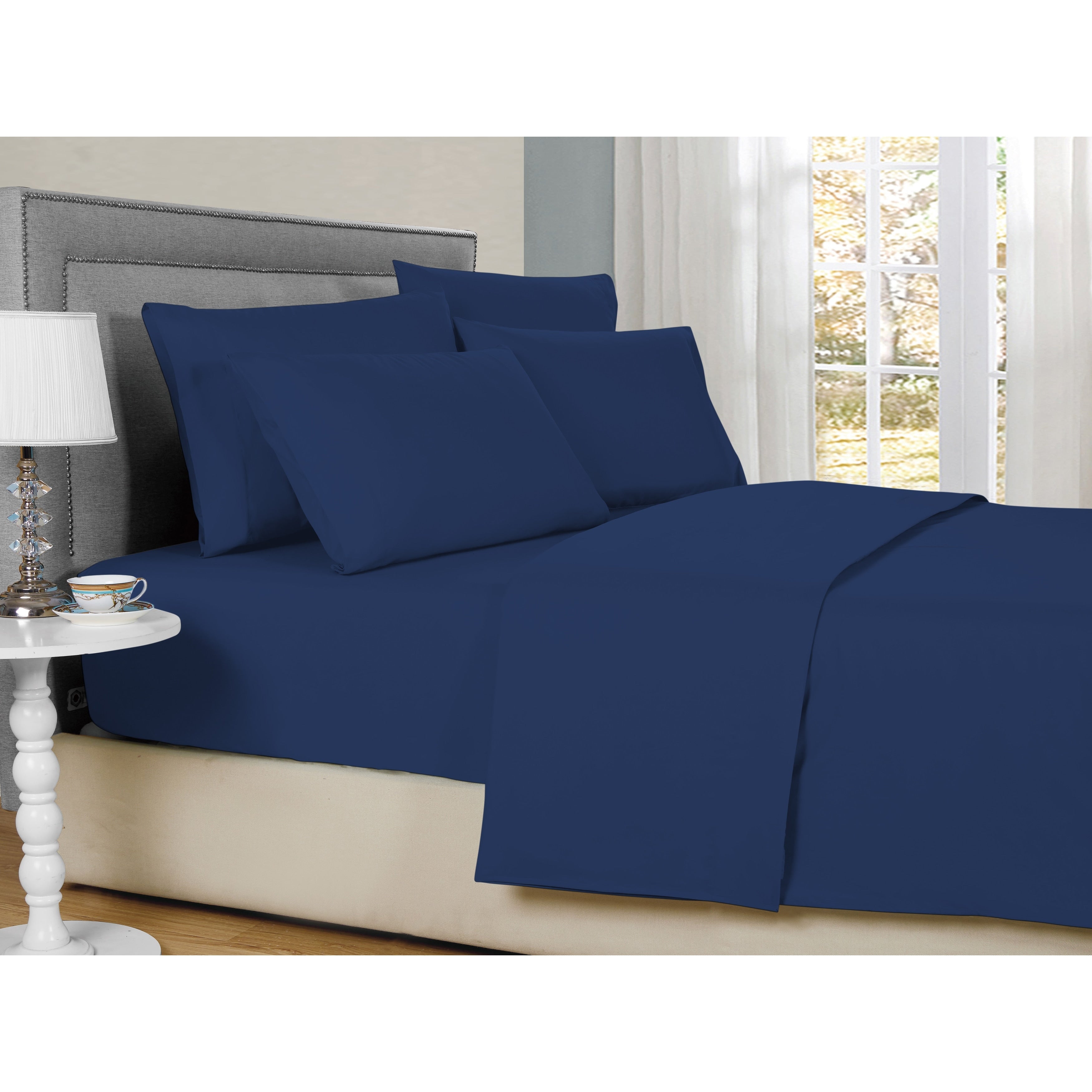 Ensemble de draps de luxe 6 pièces en bambou