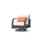 Ensemble de fauteuils club et poufs d'extérieur Barcelo 5 pièces Sunbrella Motion