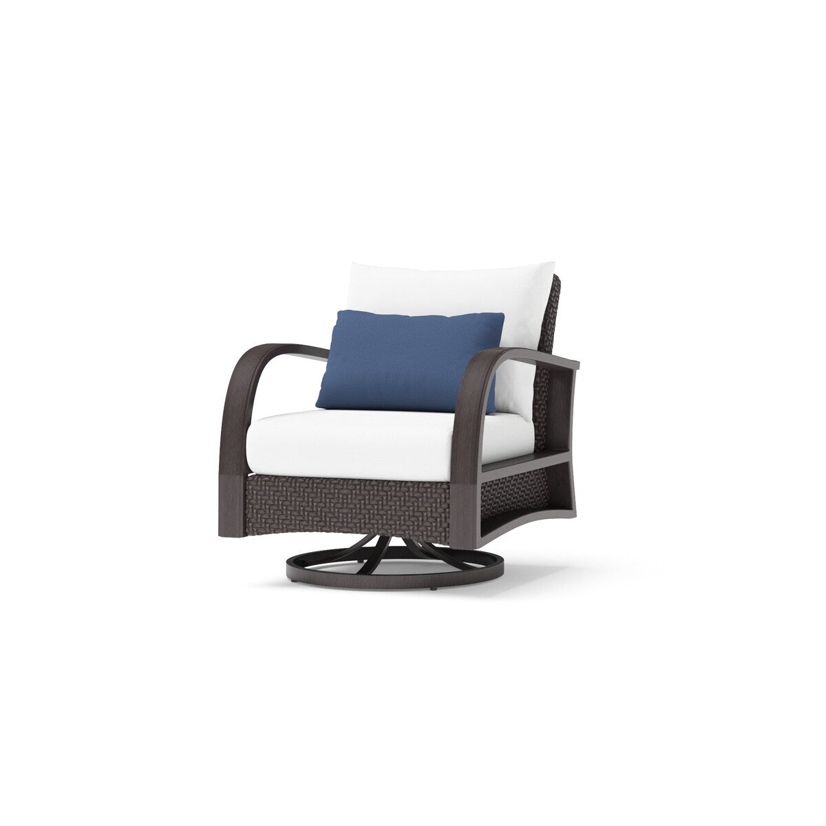 Ensemble de fauteuils club et poufs d'extérieur Barcelo 5 pièces Sunbrella Motion
