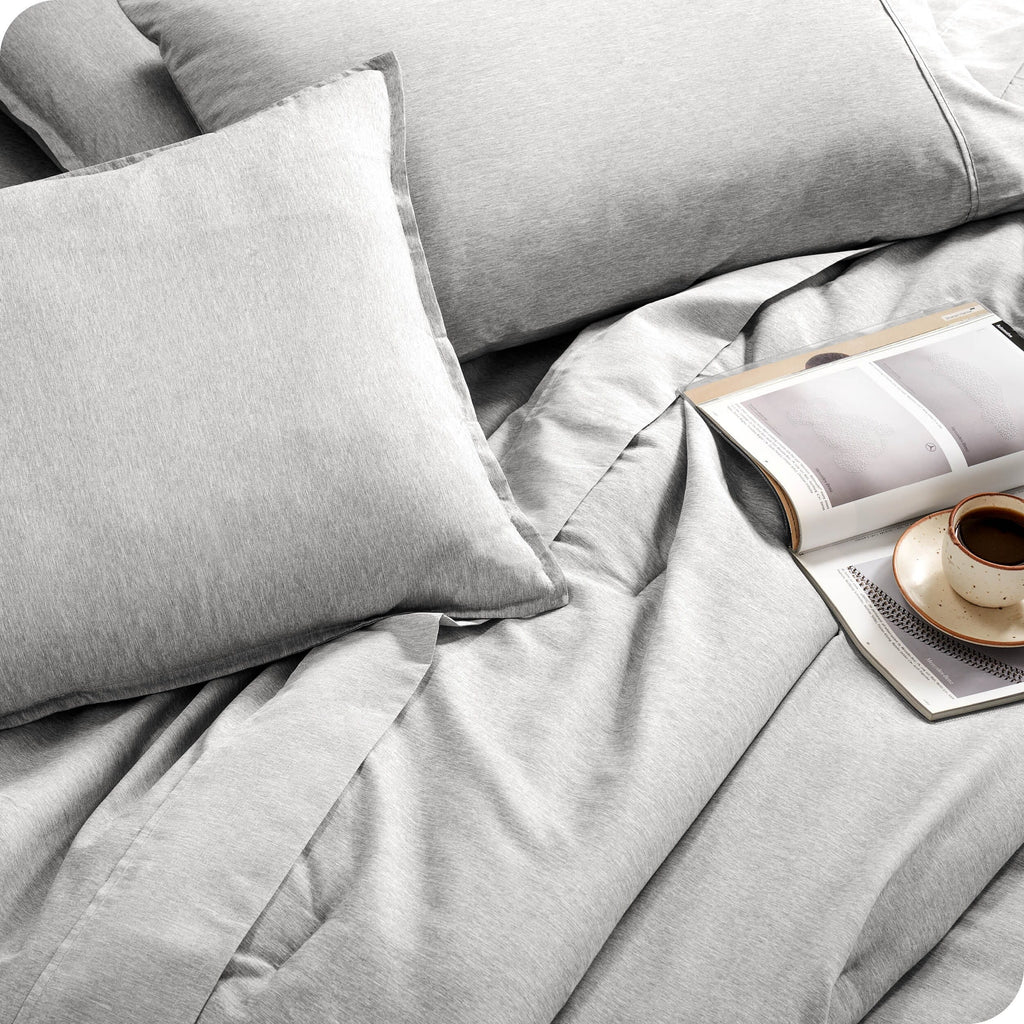 Bare Home Heathered Bed-in-a-Bag - Ensemble couette et draps