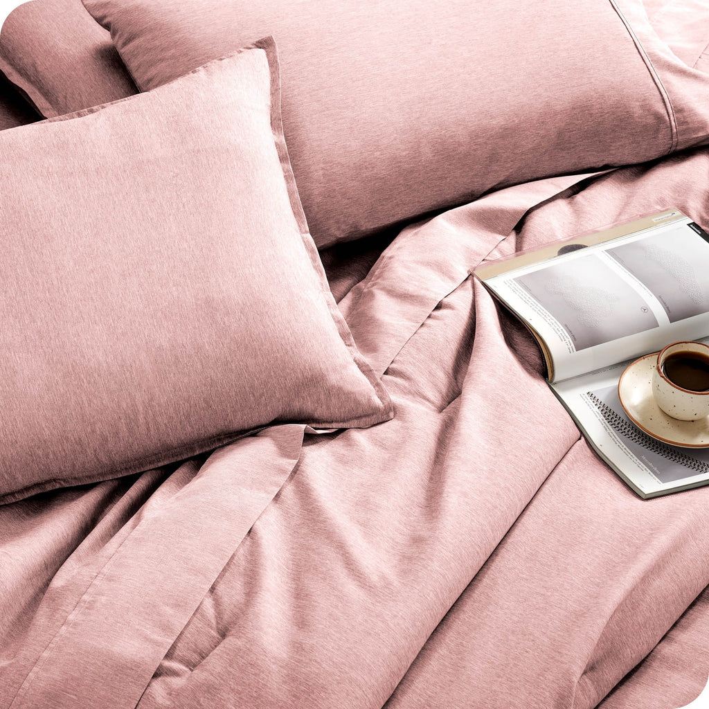 Bare Home Heathered Bed-in-a-Bag - Ensemble couette et draps