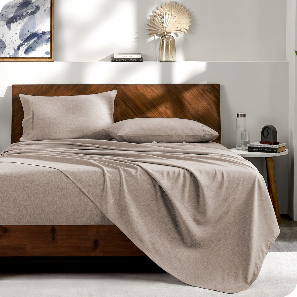 Bare Home Heathered Bed-in-a-Bag - Ensemble couette et draps
