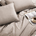 Bare Home Heathered Bed-in-a-Bag - Ensemble couette et draps