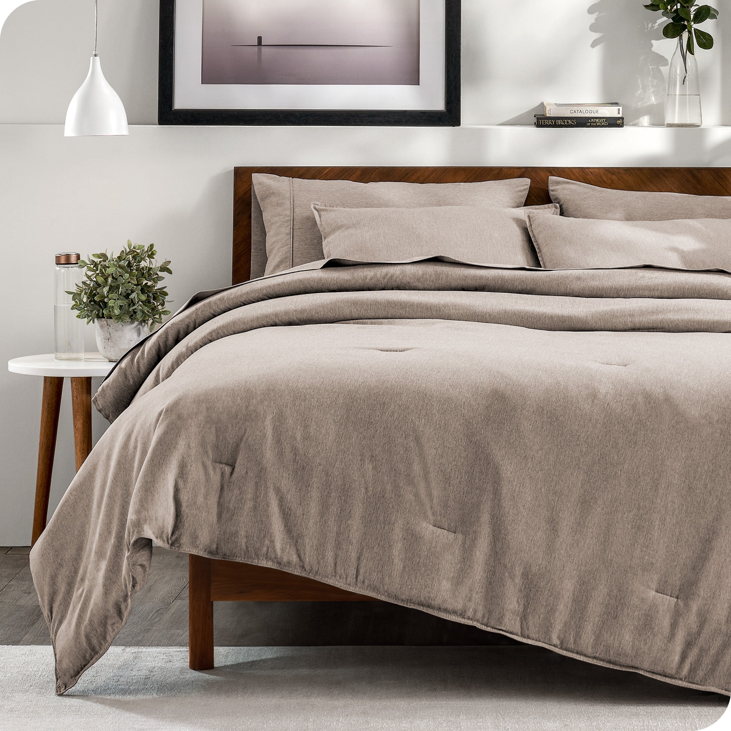 Bare Home Heathered Bed-in-a-Bag - Ensemble couette et draps