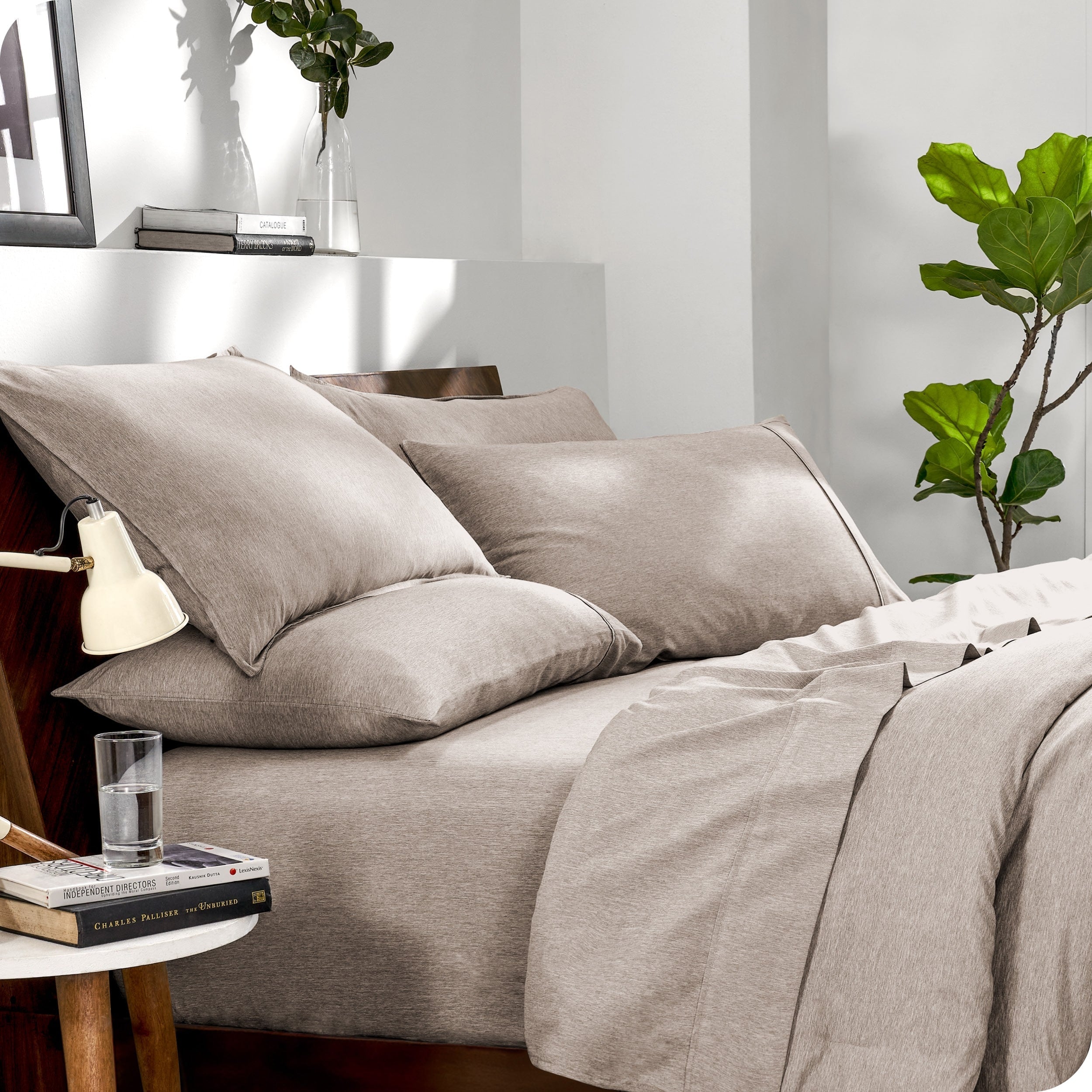 Bare Home Heathered Bed-in-a-Bag - Ensemble couette et draps