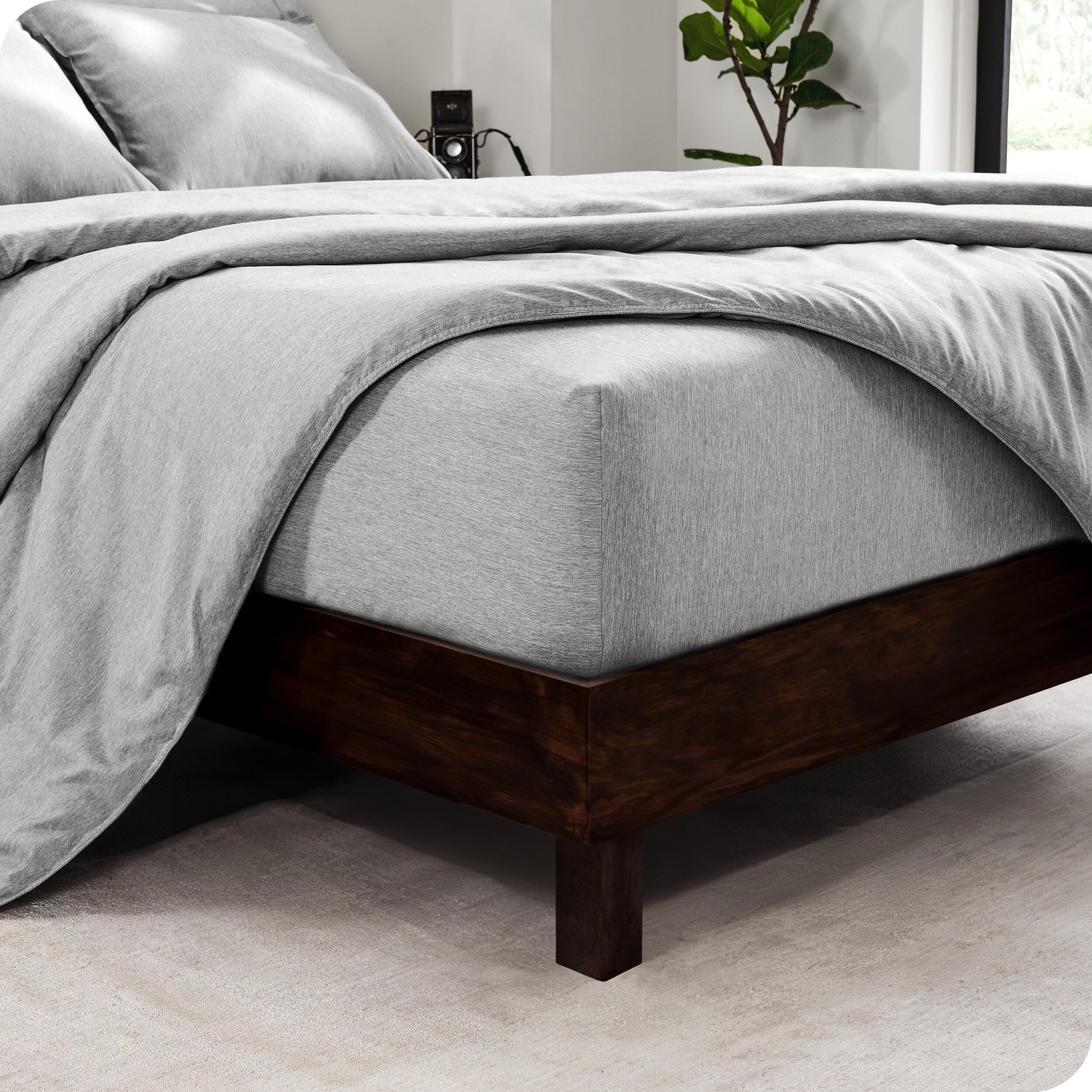 Bare Home Heathered Bed-in-a-Bag - Ensemble couette et draps