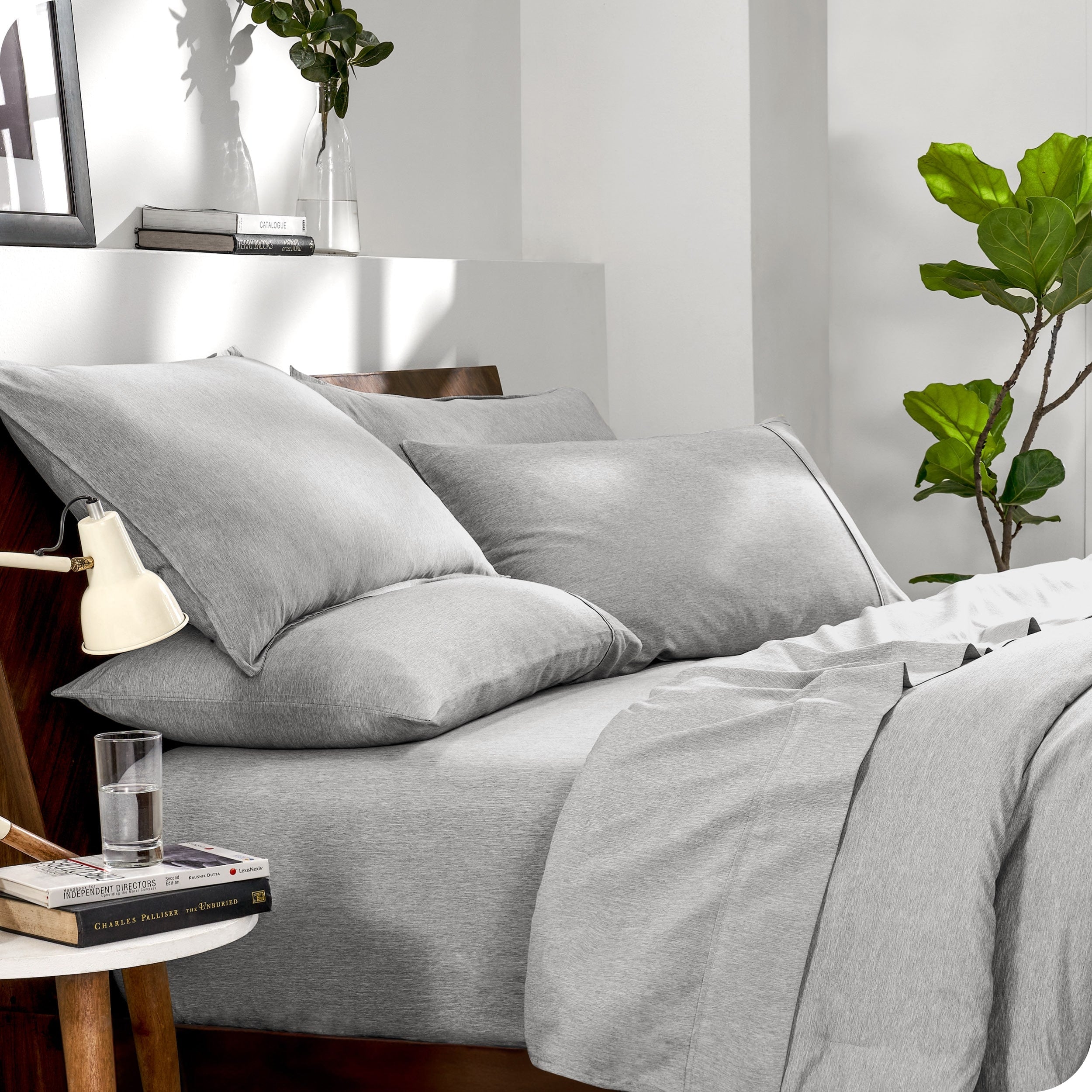 Bare Home Heathered Bed-in-a-Bag - Ensemble couette et draps