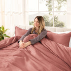 Parure de lit en coton biologique Bare Home - Tissage satiné lisse