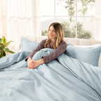 Parure de lit en coton biologique Bare Home - Tissage satiné lisse
