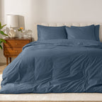 Parure de lit en percale de coton biologique Bare Home