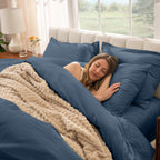 Parure de lit en percale de coton biologique Bare Home