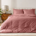Parure de lit en percale de coton biologique Bare Home