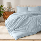 Parure de lit en percale de coton biologique Bare Home