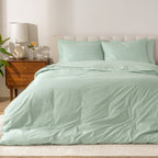 Parure de lit en percale de coton biologique Bare Home
