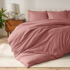 Parure de lit en percale de coton biologique Bare Home