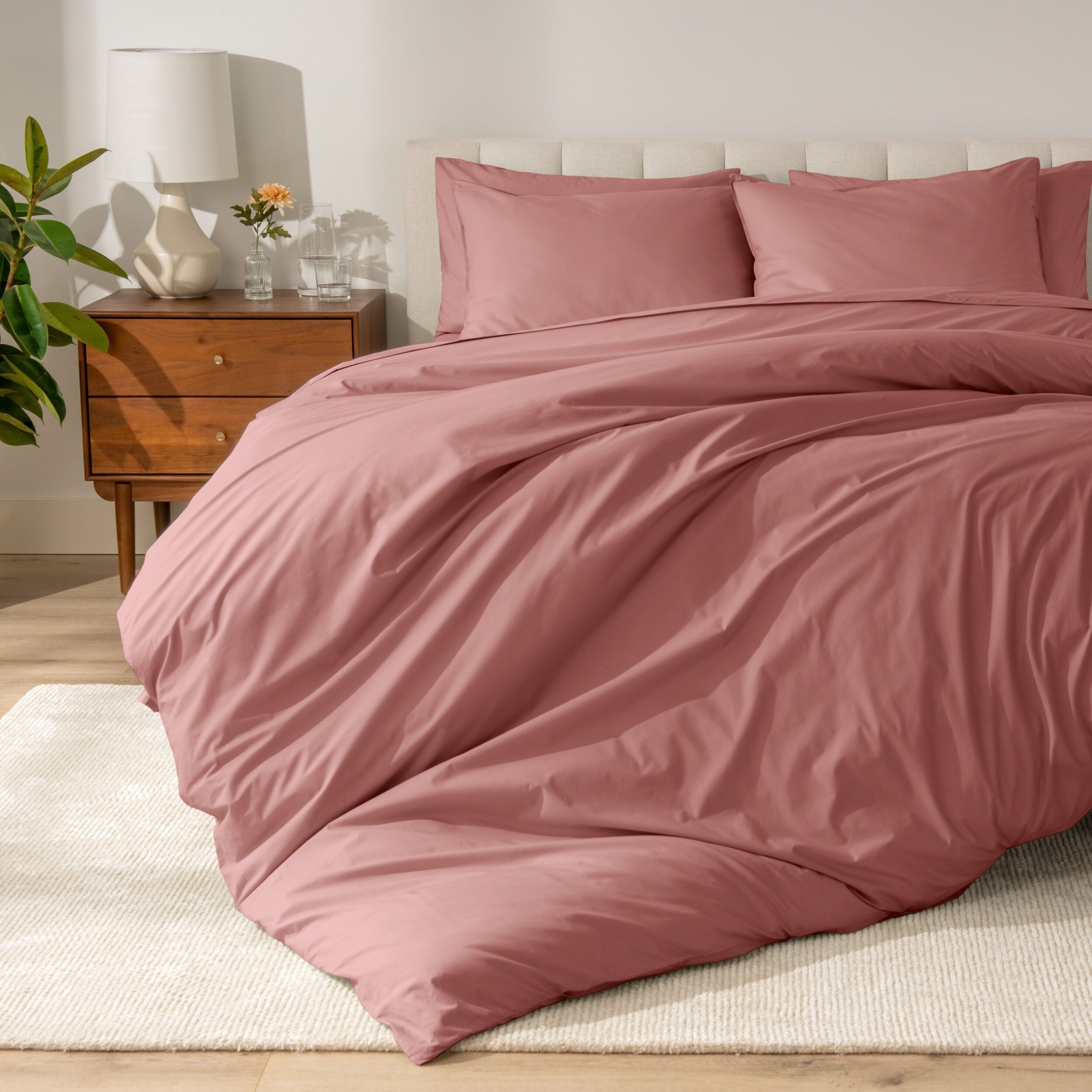Parure de lit en percale de coton biologique Bare Home