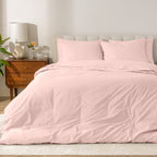Parure de lit en percale de coton biologique Bare Home