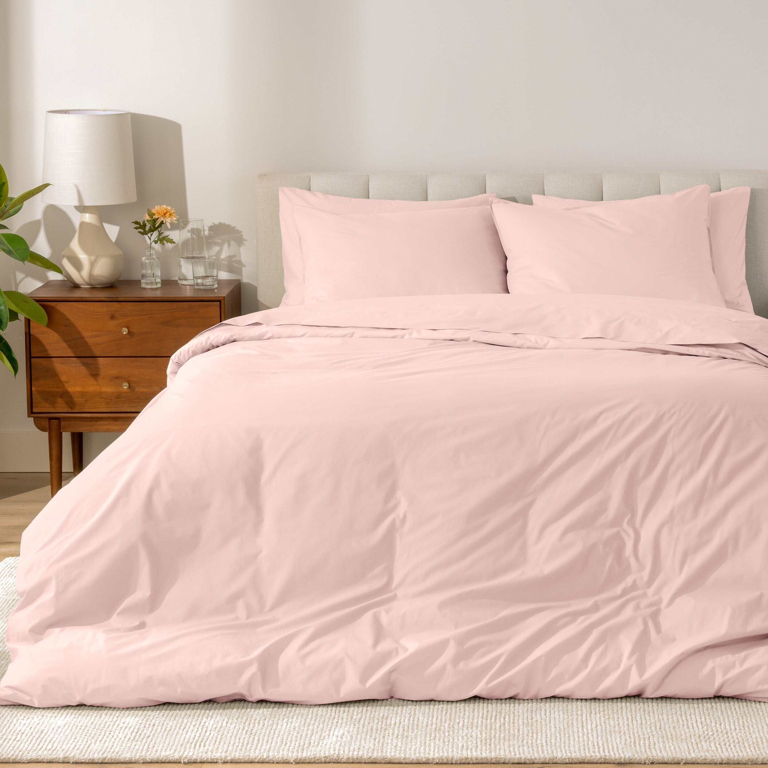 Parure de lit en percale de coton biologique Bare Home