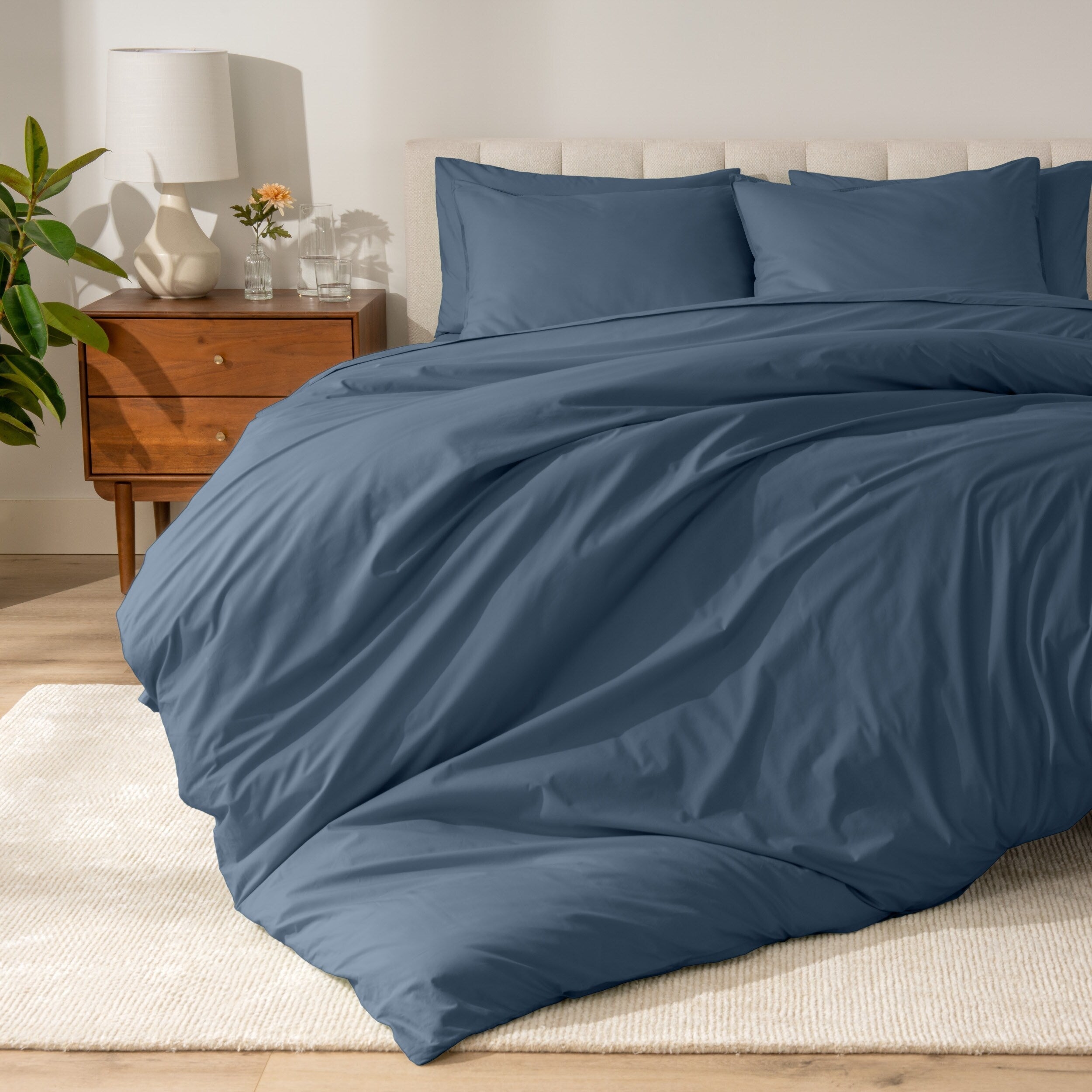 Parure de lit en percale de coton biologique Bare Home
