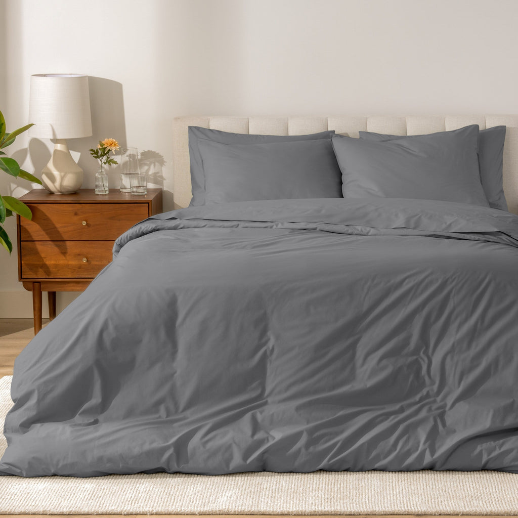 Parure de lit en percale de coton biologique Bare Home