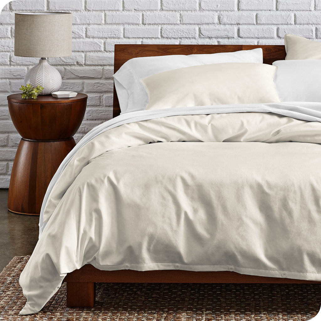 Parure de lit en percale de coton biologique Bare Home