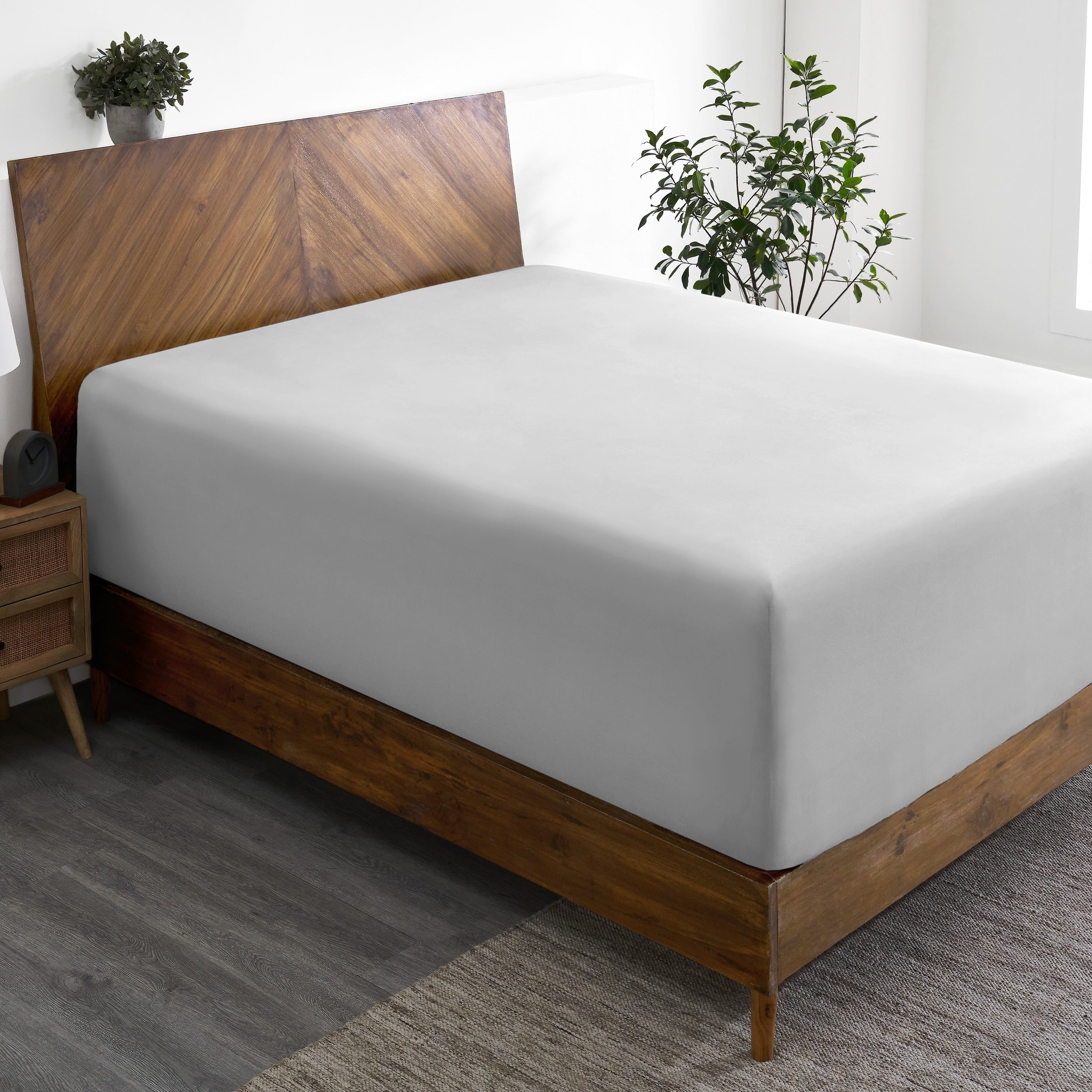 Drap-housse à poche extra profonde en microfibre ultra-douce Bare Home de 55 cm