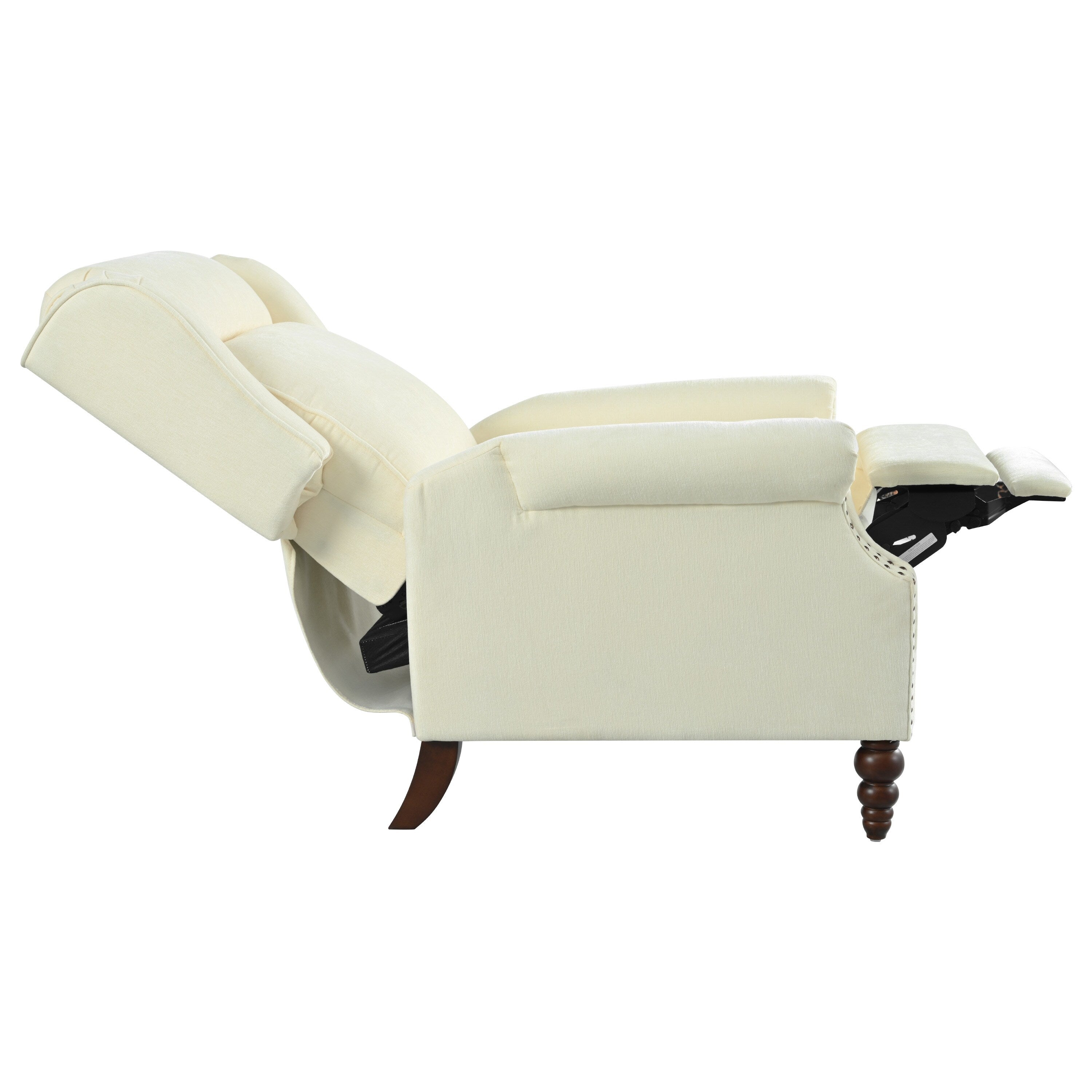 Fauteuil inclinable rembourré Barnn avec dossier à oreilles par Christopher Knight Home