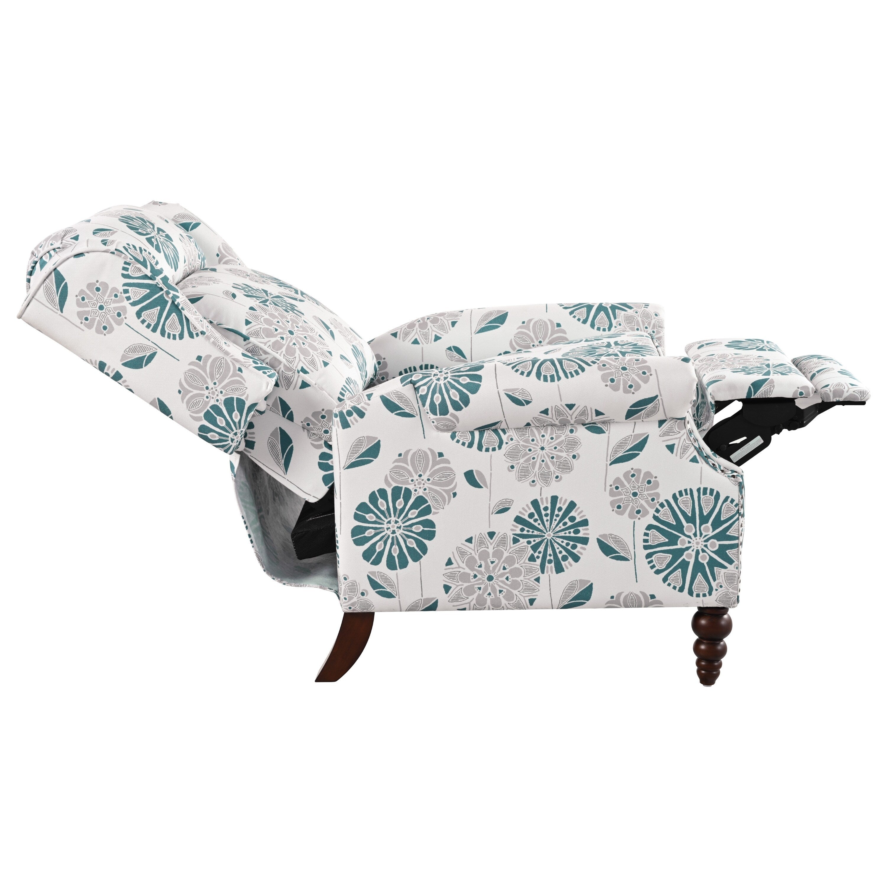 Fauteuil inclinable rembourré Barnn avec dossier à oreilles par Christopher Knight Home