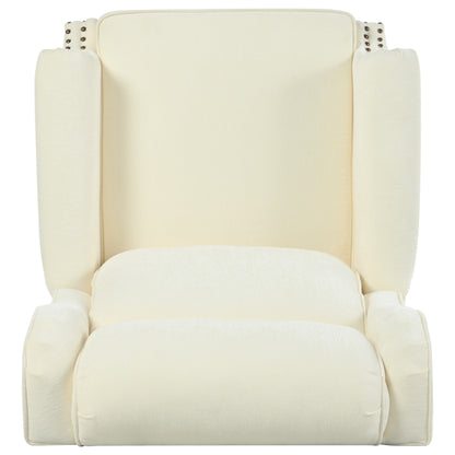 Fauteuil inclinable rembourré Barnn avec dossier à oreilles par Christopher Knight Home