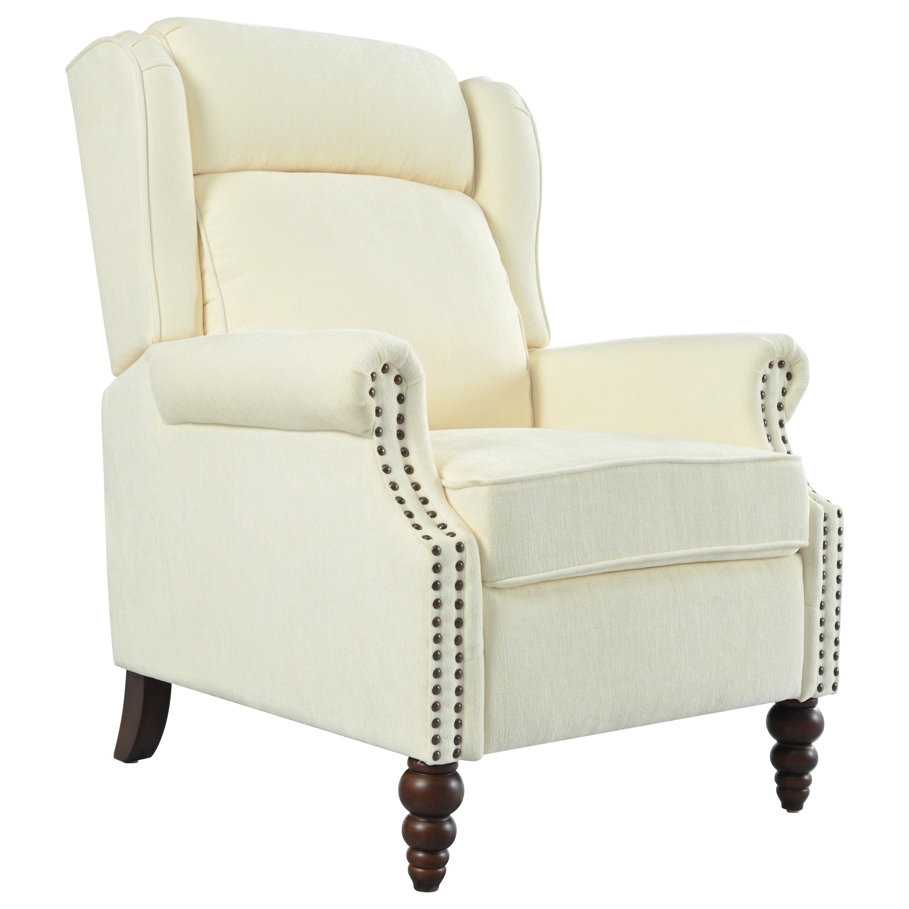 Fauteuil inclinable rembourré Barnn avec dossier à oreilles par Christopher Knight Home