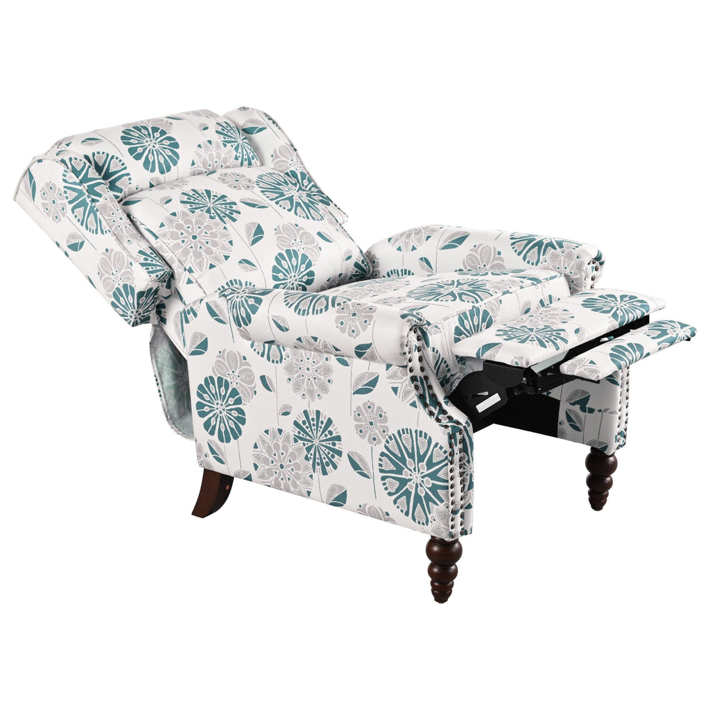 Fauteuil inclinable rembourré Barnn avec dossier à oreilles par Christopher Knight Home