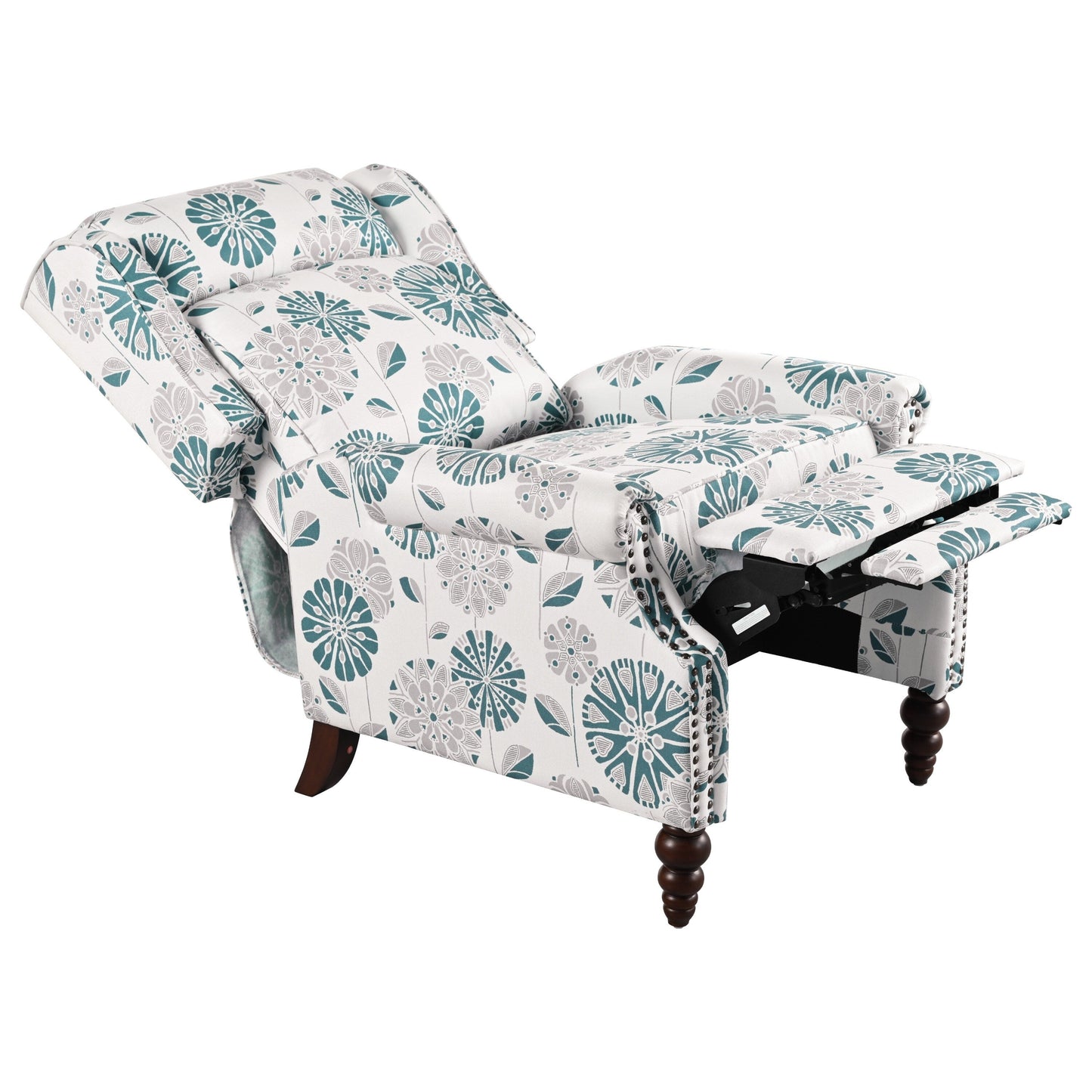 Fauteuil inclinable rembourré Barnn avec dossier à oreilles par Christopher Knight Home