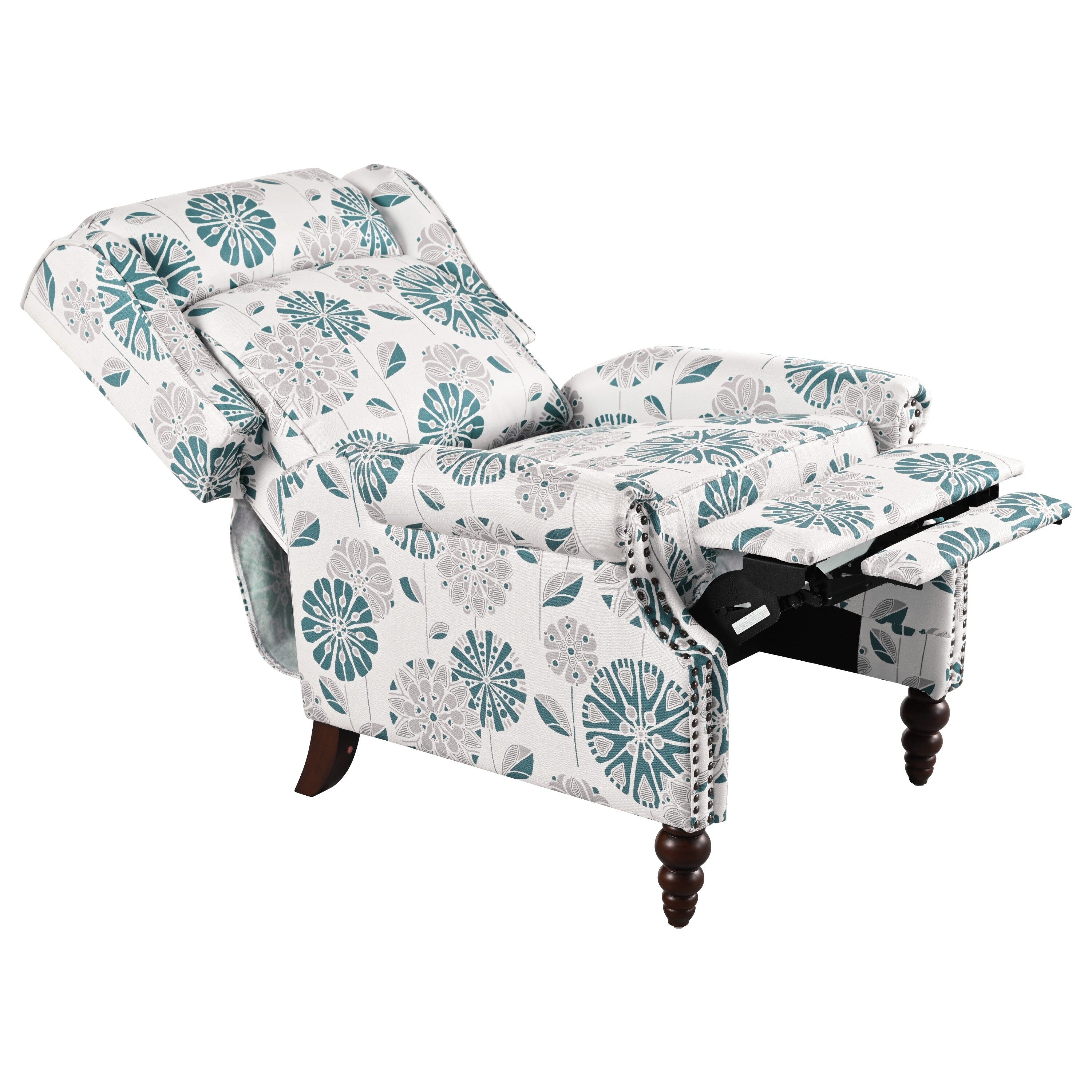 Fauteuil inclinable rembourré Barnn avec dossier à oreilles par Christopher Knight Home