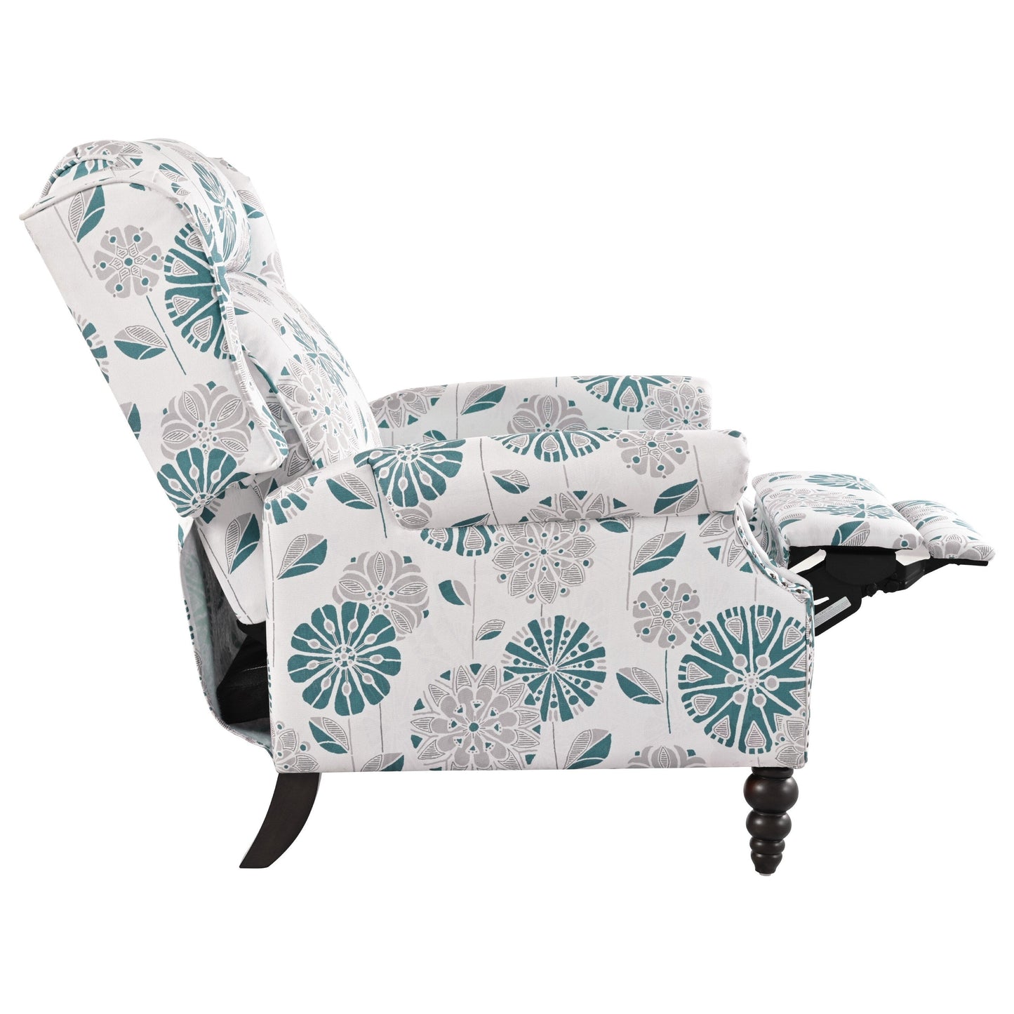 Fauteuil inclinable rembourré Barnn avec dossier à oreilles par Christopher Knight Home