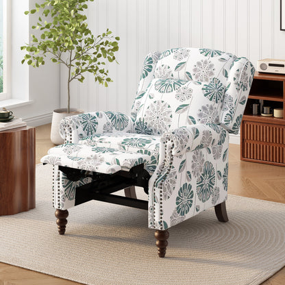 Fauteuil inclinable rembourré Barnn avec dossier à oreilles par Christopher Knight Home