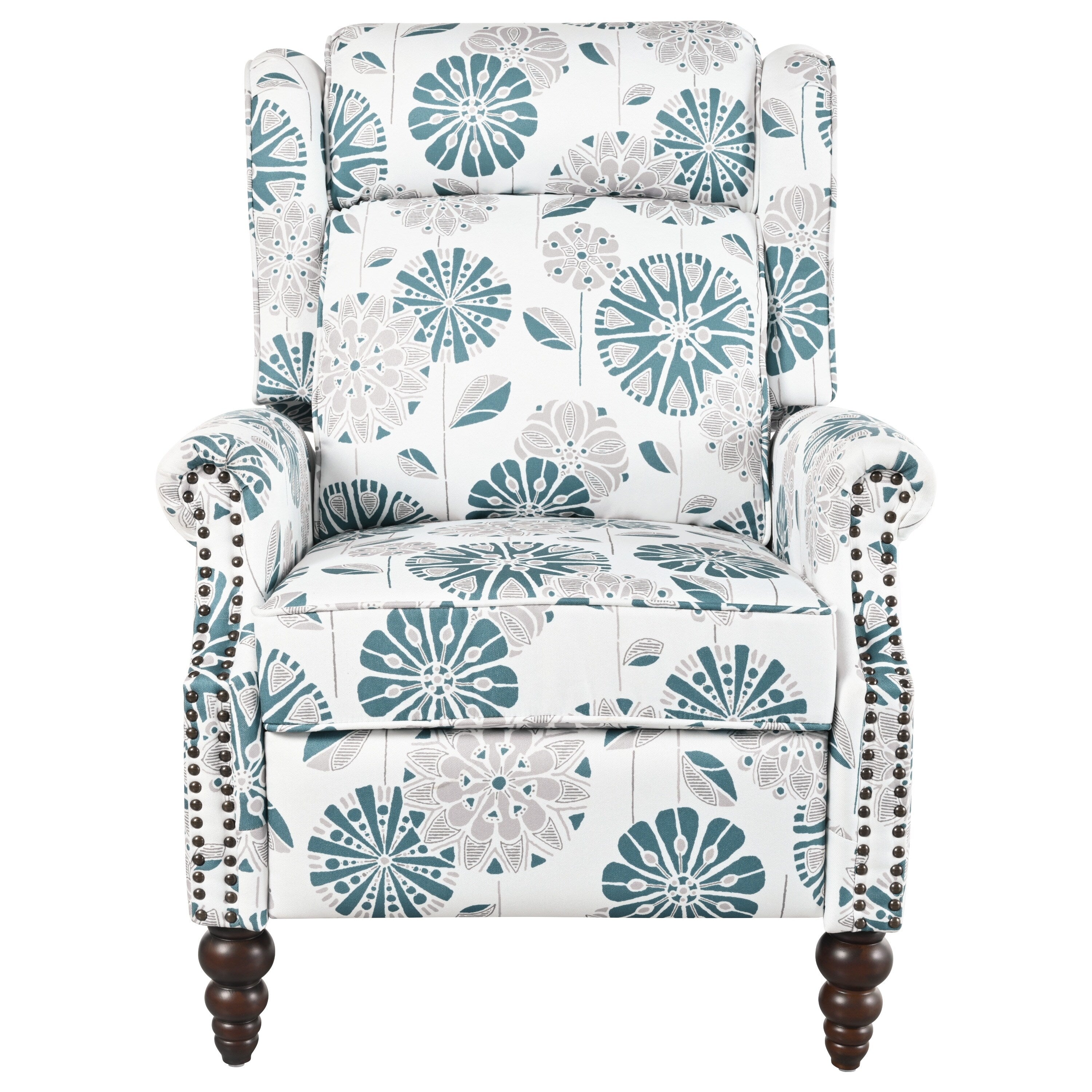 Fauteuil inclinable rembourré Barnn avec dossier à oreilles par Christopher Knight Home